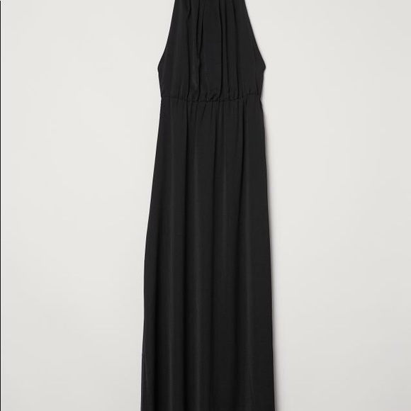 H&M Long haltered neck dress in woven fabric - Picture 7 of 8